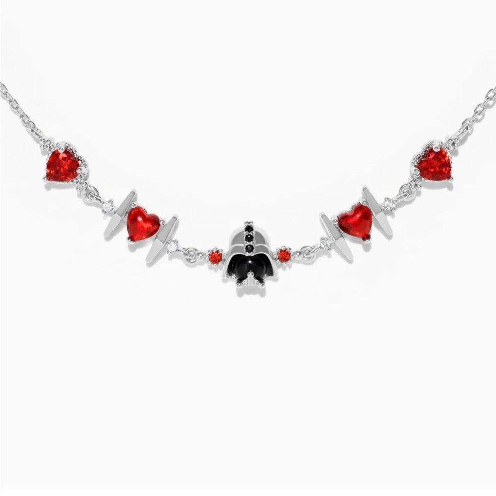 Girls Crew Star Wars Darth Vader Silver Heart Valentine Bracelet New in Box